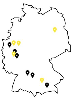 Stuntwerk Karte Deutschland